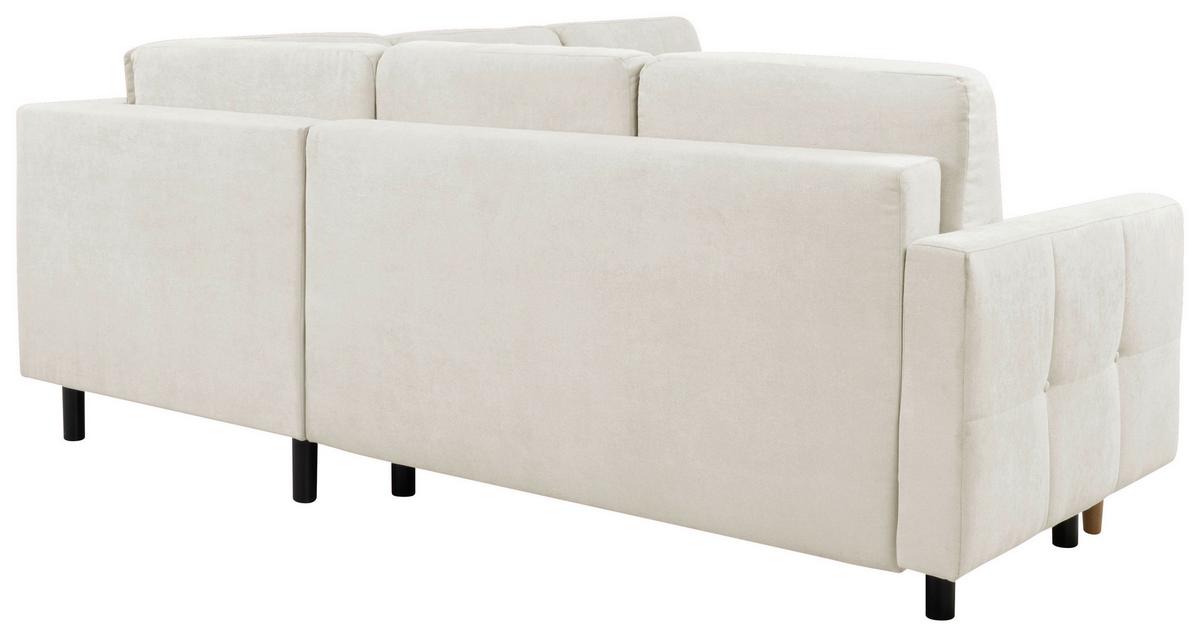 Ecksofa Noret, Weiß S: 242x242 cm - Beige/Buchefarben, Design, Textil (242/242cm) - MID.YOU