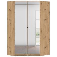 Eckkleiderschrank Costa Eiche Artisan Dekor - Eiche Artisan, MODERN, Holzwerkstoff (117/197/104cm) - Rauch Möbel