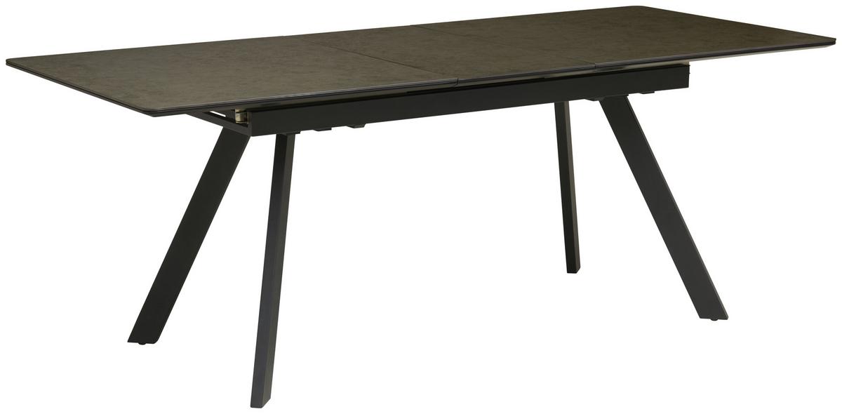 Esstisch Tea - Anthrazit/Schwarz, LIFESTYLE, Keramik/Holzwerkstoff (160-200/76/90cm) - MID.YOU