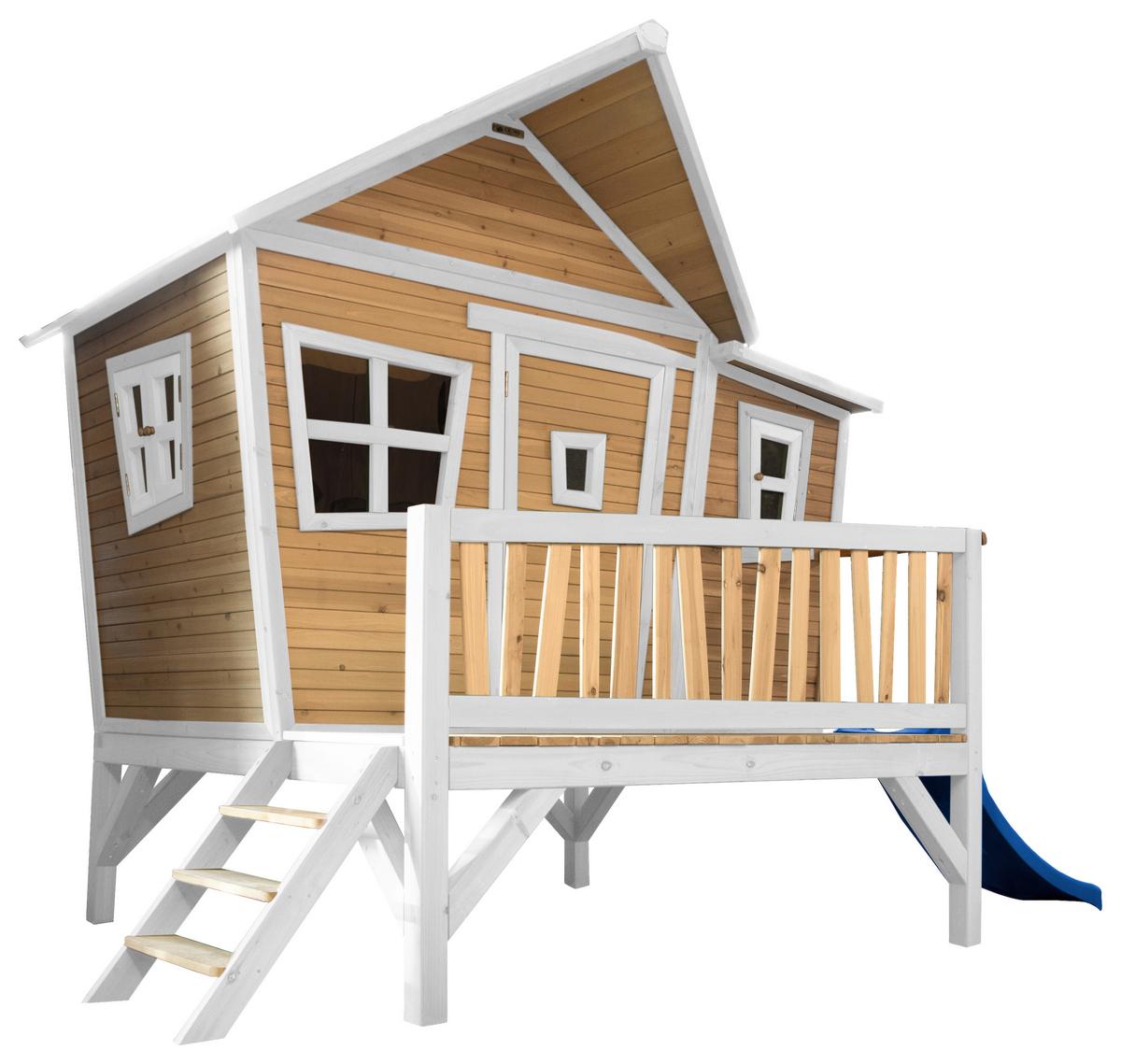 Spielhaus A030.108.31 - Blau/Hellgrün, KONVENTIONELL, Holz/Kunststoff (123/12,8/152cm) - Ambia Garden