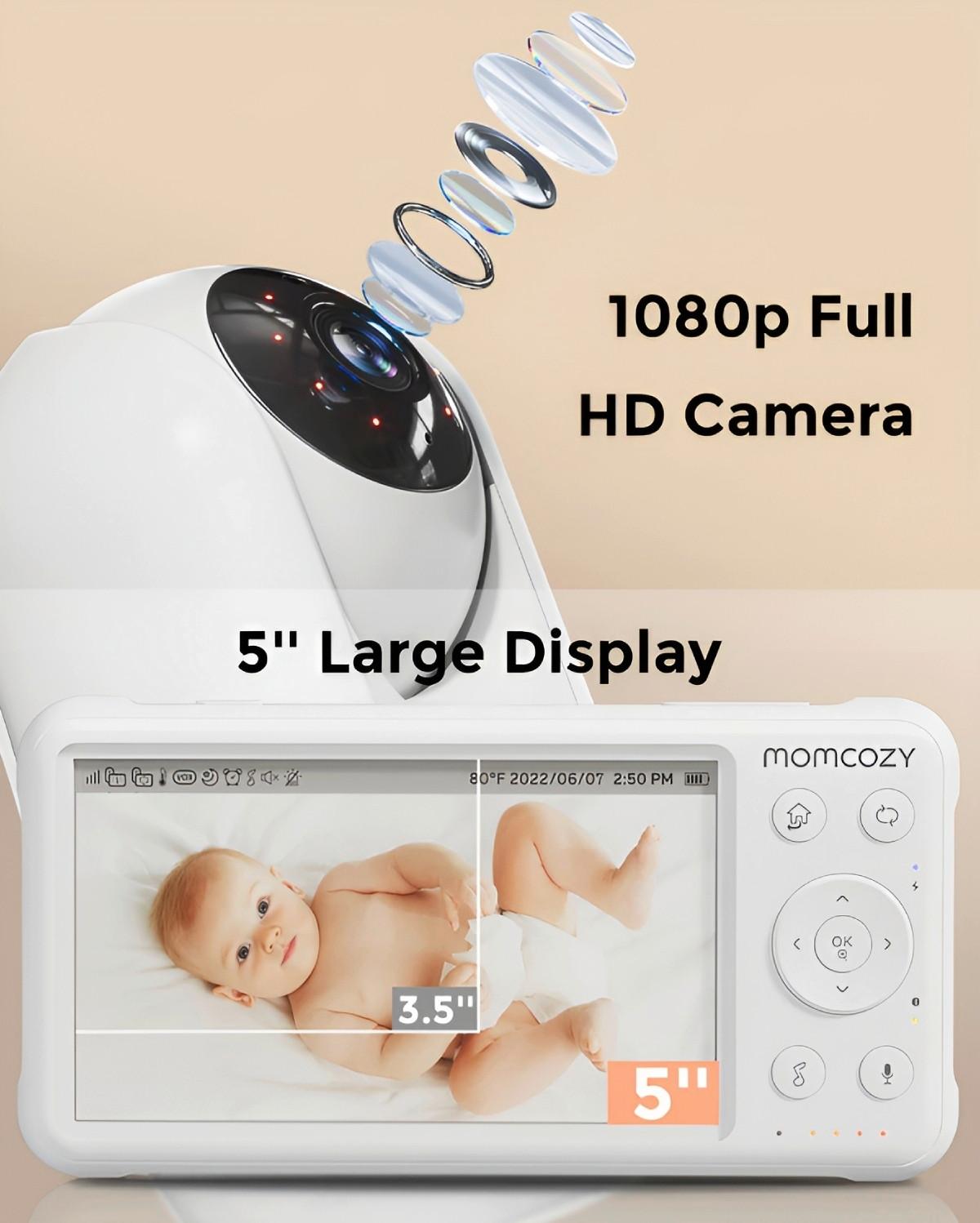 Babyphone- Zusatzkamera weiß - Weiß, Basics, Kunststoff (8,5/15/8,5cm) - Momcozy