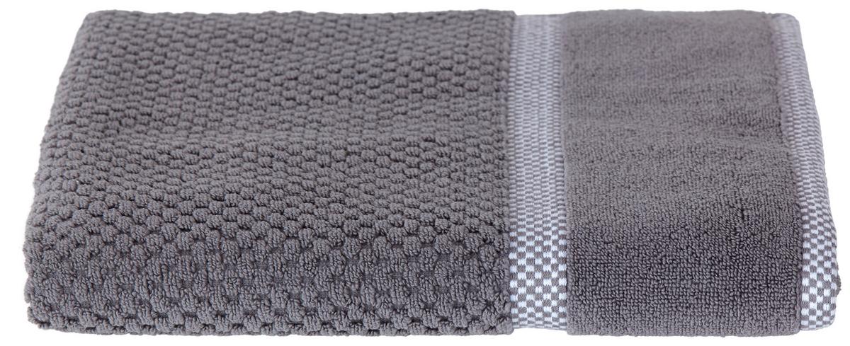 Duschtuch Rocky Baumwolle 500 G/m2 Grau 70x140 Cm - Grau, ROMANTIK / LANDHAUS, Textil (70/140cm) - James Wood