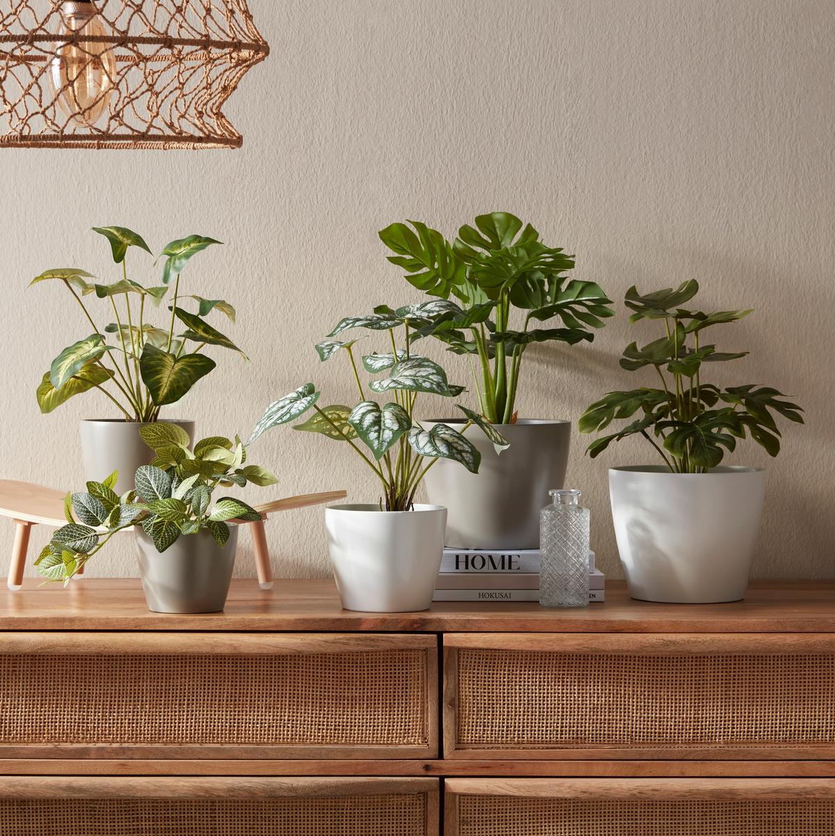 Obal na kvetináč Luisa - čierna/sivá, Modern, keramika (12/10cm) - Based