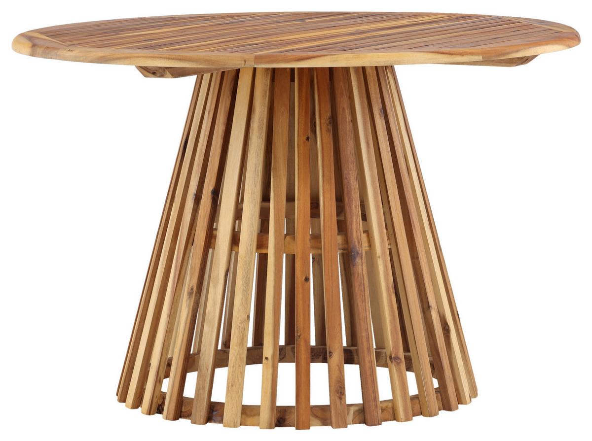 Gartentisch Lumpur Akazienholz L 120 cm - Akaziefarben, KONVENTIONELL, Holz (120/120/75cm) - Gardenson