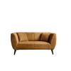 2-Sitzer-Sofa Colori Goldfarben, Rücken Echt - Goldfarben/Schwarz, MODERN, Textil (172/83/88cm) - MID.YOU