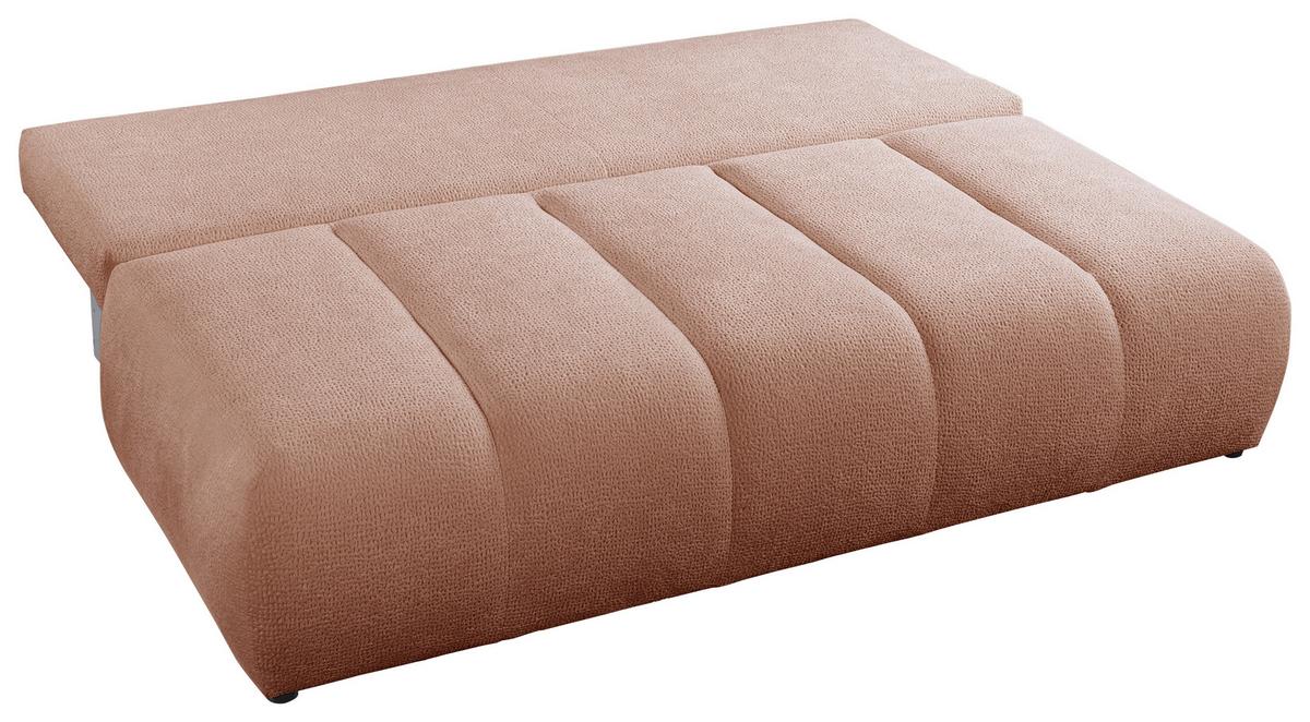 Schlafsofa Milo, Rosa B: 209 Cm - Creme/Schwarz, Design, Holz/Holzwerkstoff (209/100/103cm) - MID.YOU