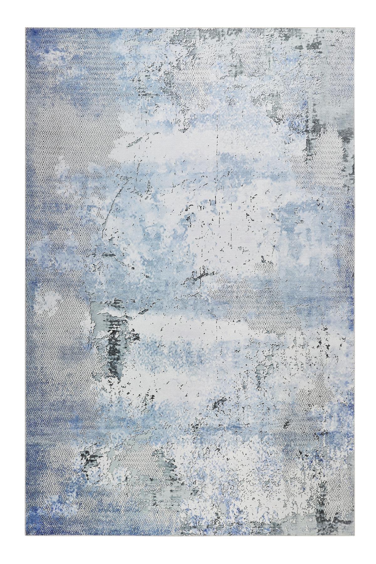 Webteppich Radiate Blau/Grau 120x170 cm - Blau/Grau, Design, Textil (120/170cm) - WECON HOME