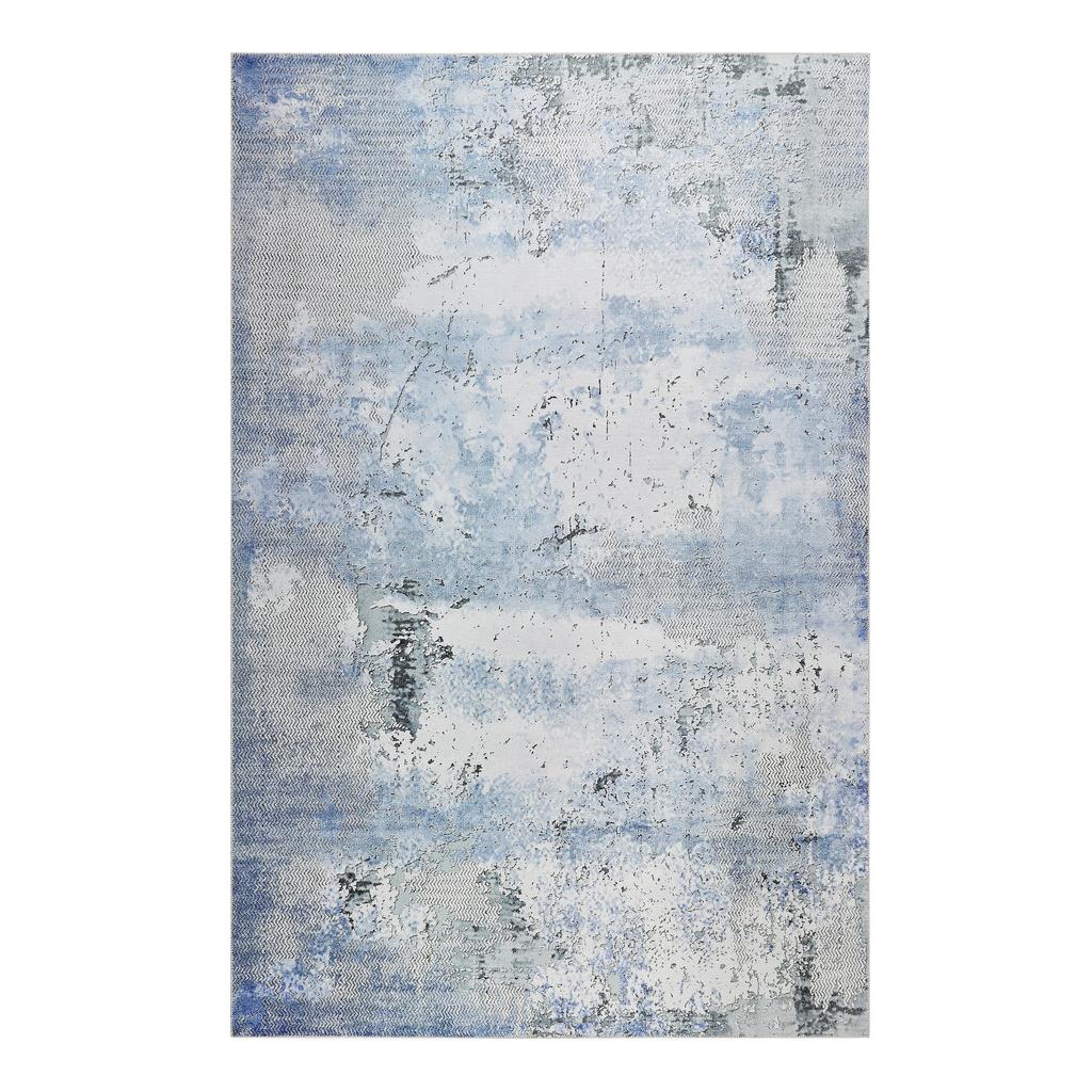 Webteppich Radiate Blau/Grau 80x150 cm