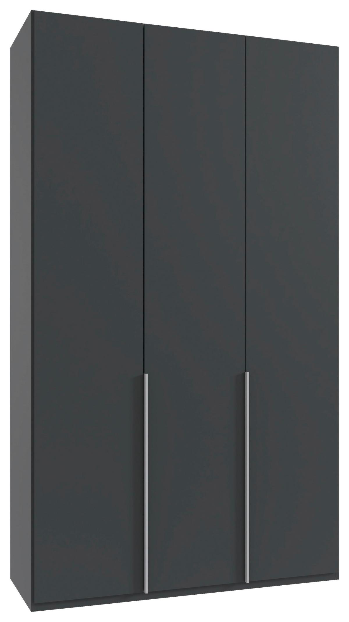 Drehtürenschrank New York Graphitfarben B:135cm - Graphitfarben, MODERN, Holzwerkstoff (135/236/58cm) - MID.YOU