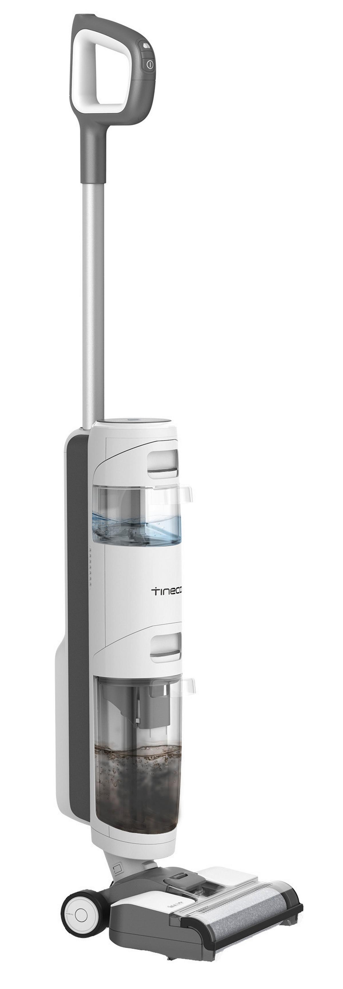 Száraz-nedves Porszívó Tineco Ifloor Breeze - fehér/szürke, Basics, műanyag (28,6/27,6/110cm)