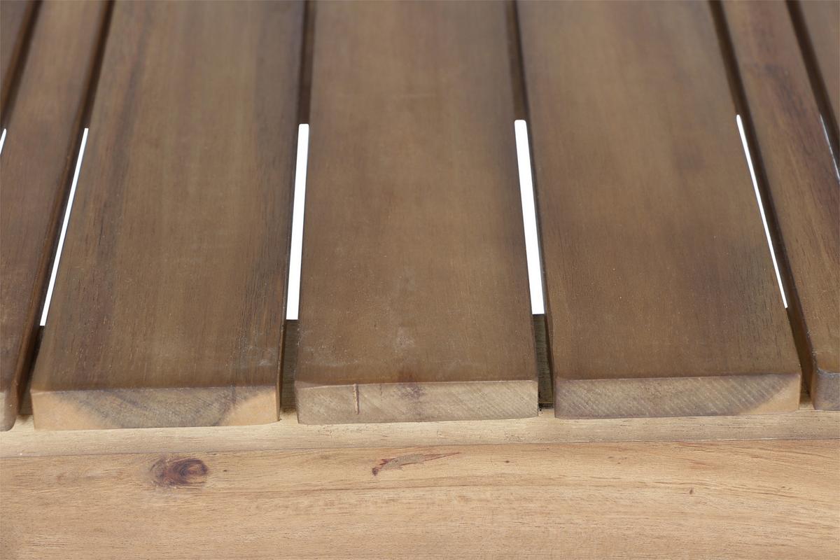 Gartenhocker Echtholz Akaziefarben - Akaziefarben, KONVENTIONELL, Holz (33/45/50cm) - Siena Garden