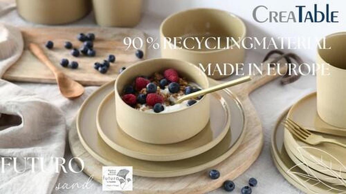 Kombiservice 21526 Futuro Sand - Sandfarben, Trend, Keramik - Creatable