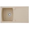Spüle Respekta Boston Stein Bxt: 86x50 cm - Beige, Trend, Glas/Kunststoff (86/20/50cm) - Respekta