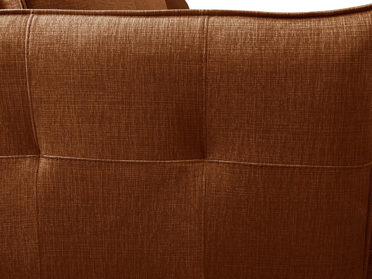 Ecksofa Melody - Rostfarben/Schwarz, Design, Textil (170/235cm) - MID.YOU