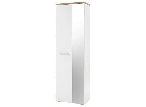 Garderobenschrank Gomera B: 25 cm Weiß - Eichefarben/Weiß, MODERN, Glas/Holzwerkstoff (60/198cm) Garderobenschrank Gomera B: 25 cm Weiß - Eichefarben/Weiß, MODERN, Glas/Holzwerkstoff (60/198cm)