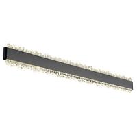 LED-Wandleuchte 4000k, 18w - Klar/Schwarz, Design, Kunststoff/Metall (70,5/8/4cm) - Globo