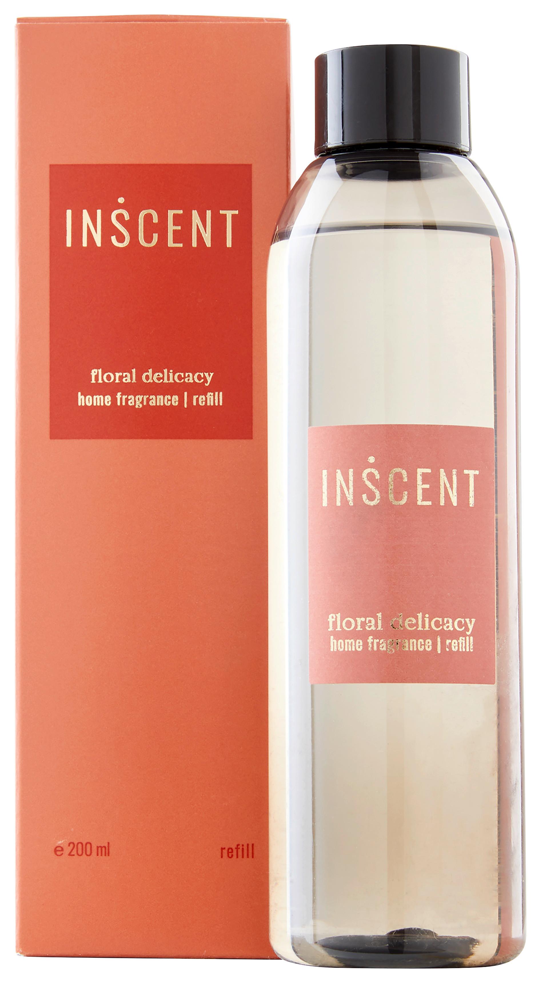Náplň do izbovej vône Floral Delicacy, 200ml - číra/červená, Design, plast (0,2l) - Inscent