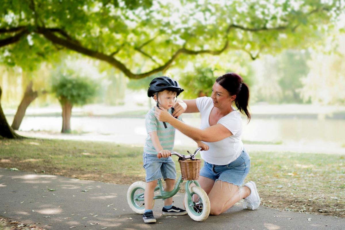 Kinderfahrrad Vintage Balance Bike, Salbeigrün, 10 Zoll - Salbeigrün, Basics, Metall (46,5/54/75cm)