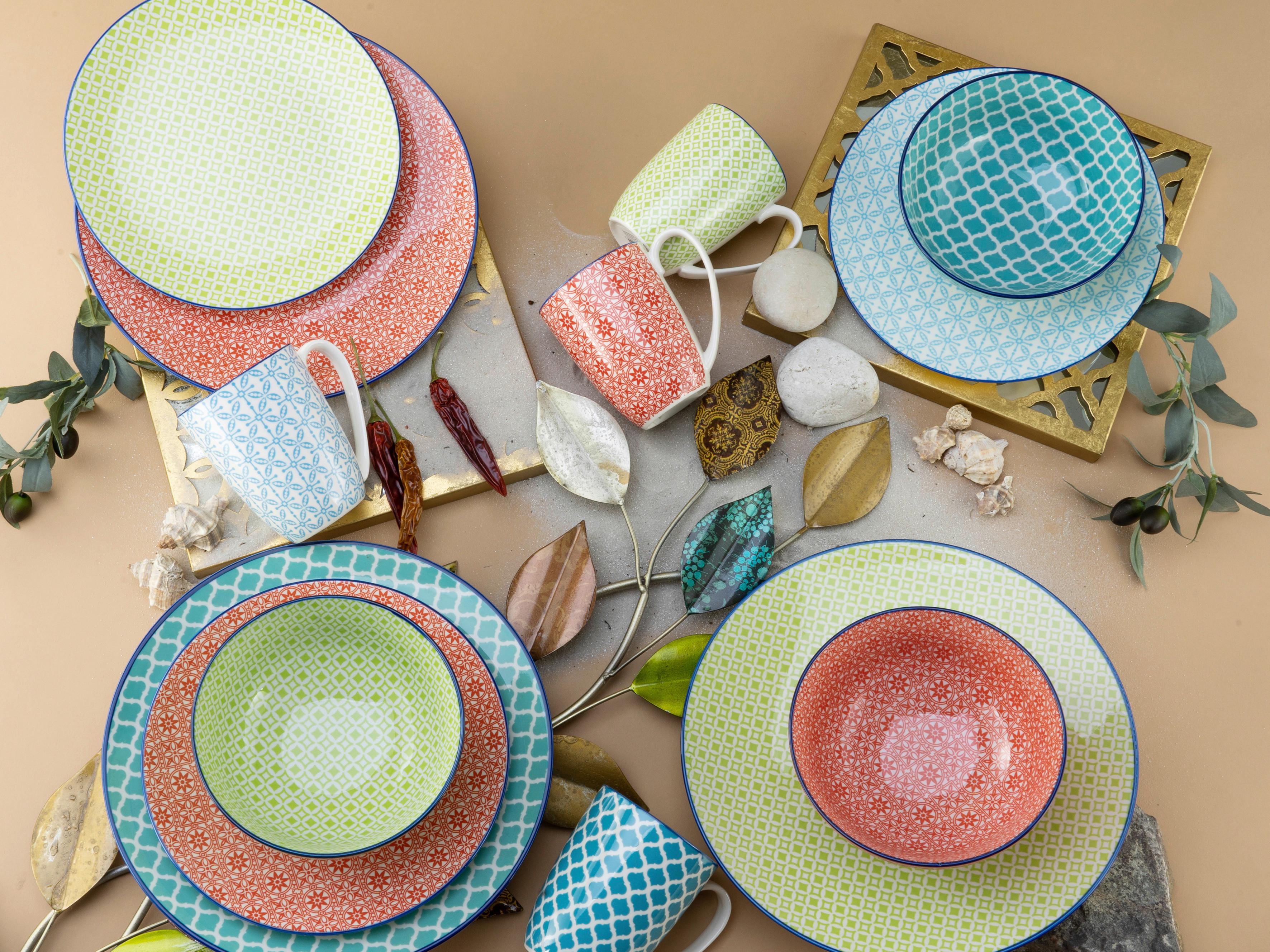 Creatable Kombiservice Keramik 4 Personen Geschirr Set