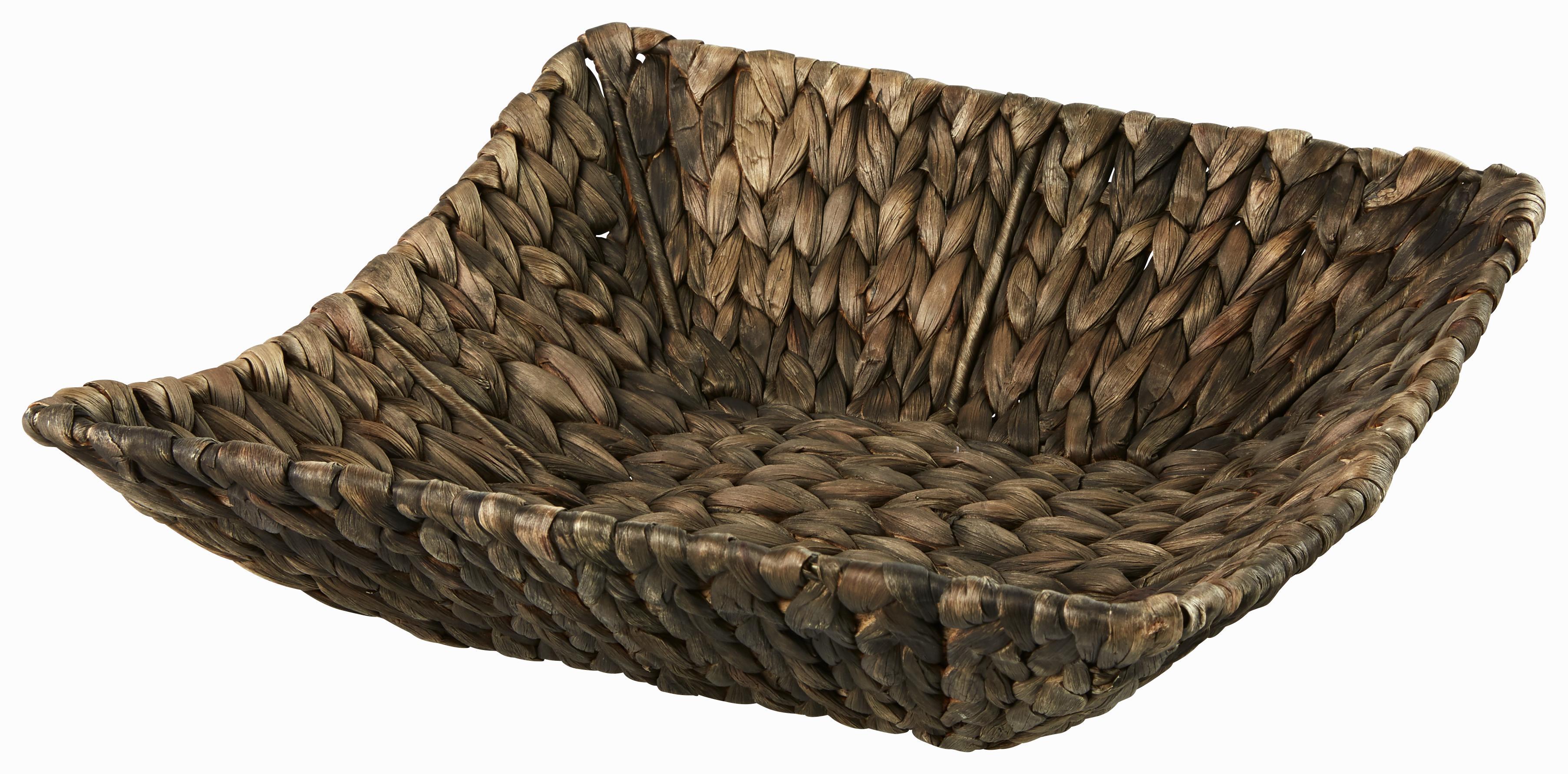 Dekor Tál Emy - Natúr/Fekete, konvencionális, Természetes anyagok/Fém (33/33/9,5cm) - Ombra