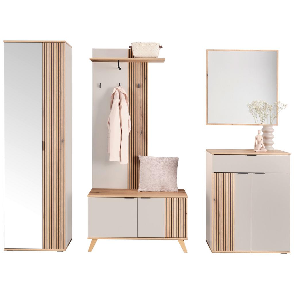 Garderobe Clever Kaschmir /Eichefarben B: 215,5cm