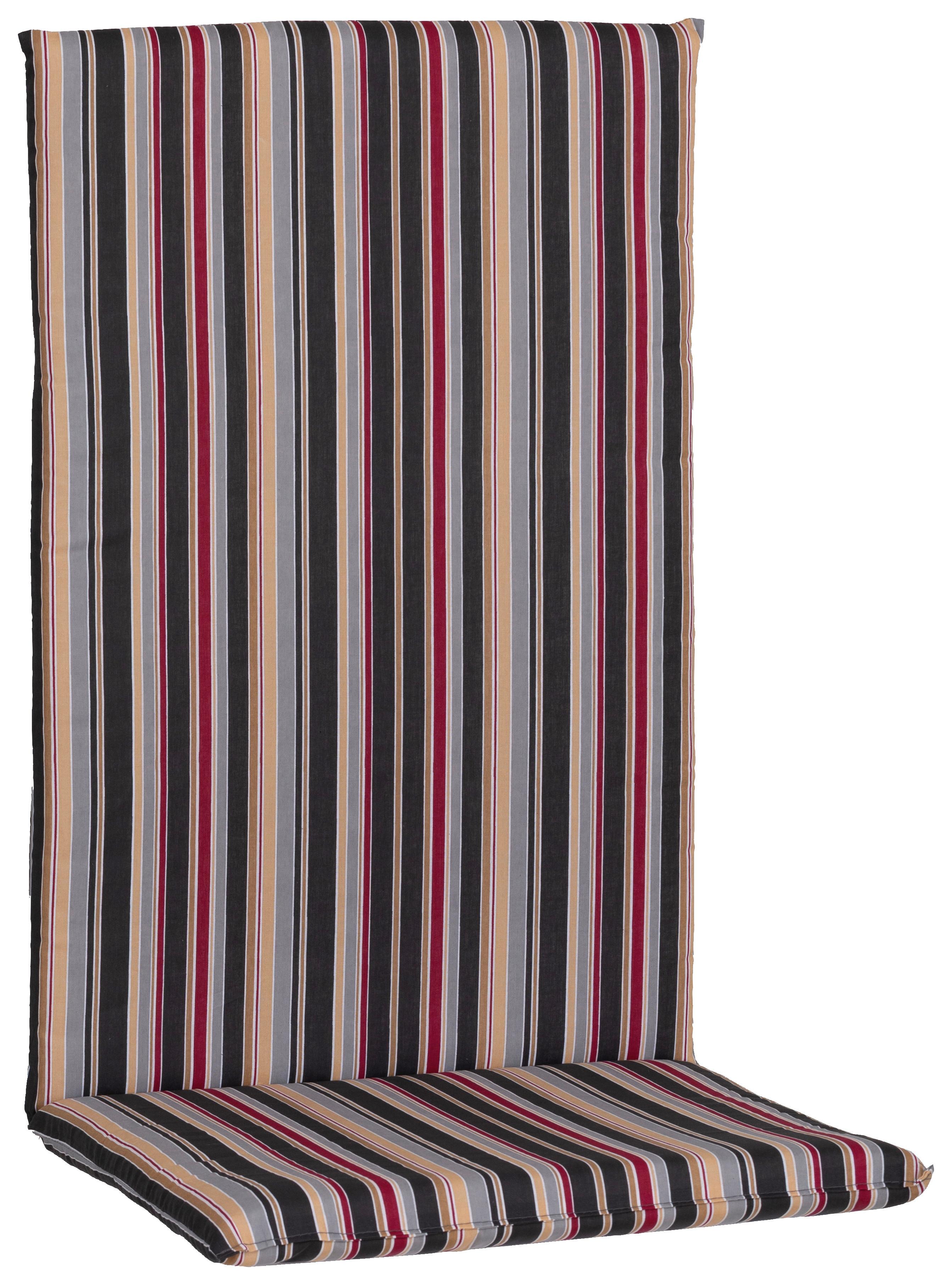 Sesselauflage Hochlehner Bunt Gestreift