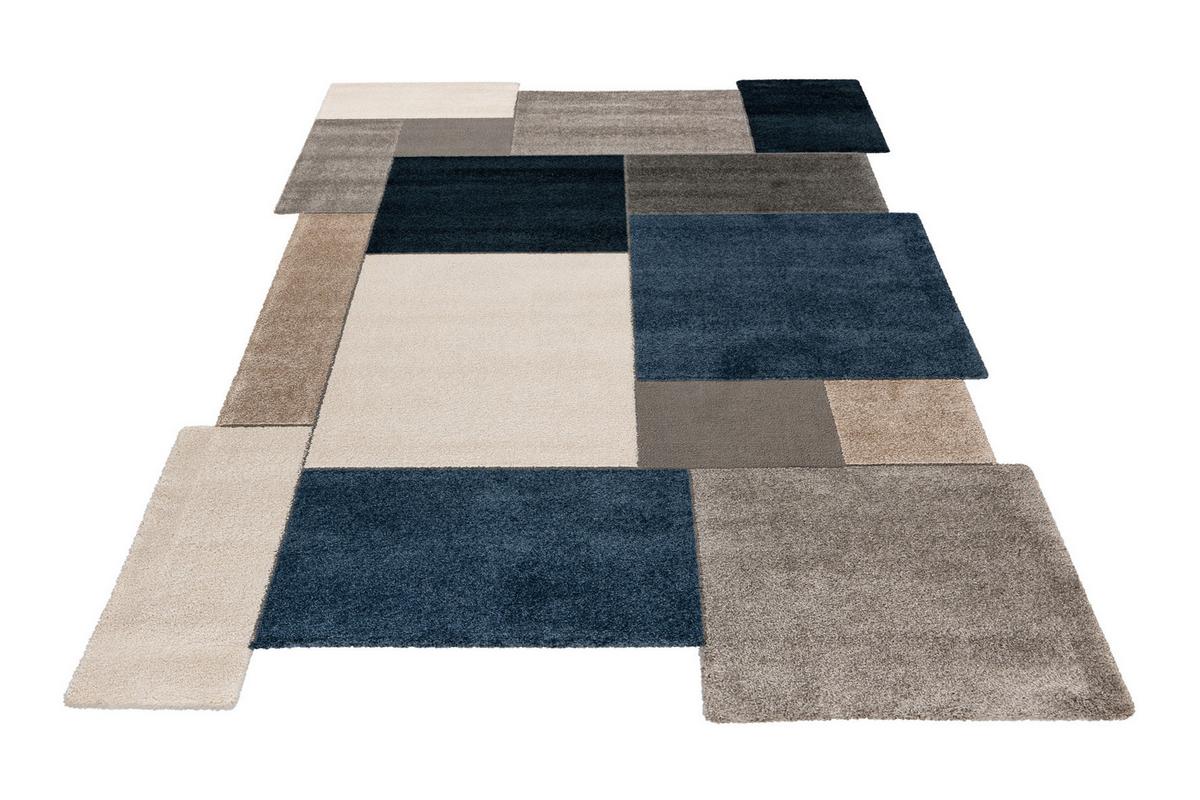 Flachwebteppich My Frisco 285 - Blau, Basics, Textil (160/230cm) - Obsession