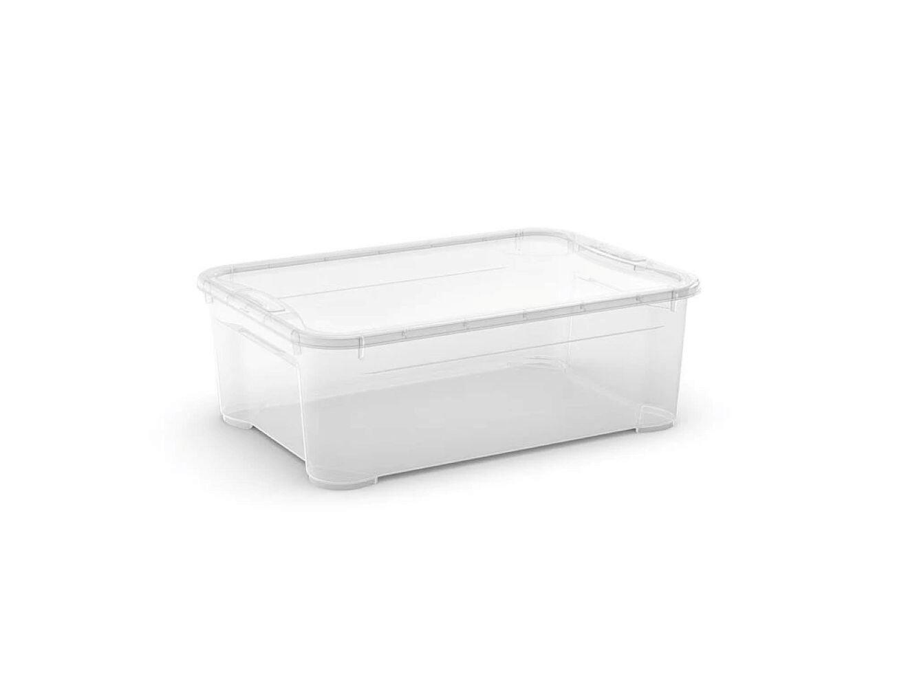 Tárolódoboz T Box M - áttetsző, Basics (39/19/55cm)