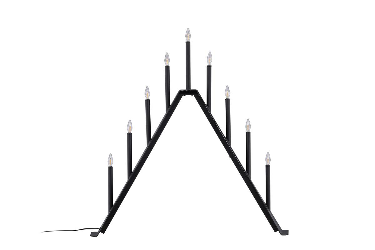 Adventskerzenhalter Åre - Schwarz, Basics, Kunststoff/Metall (64/64/7cm) - P & B