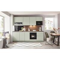 Küchenblock Sidney - Walnussfarben/Grau, Basics, Holzwerkstoff (272cm) - Vertico