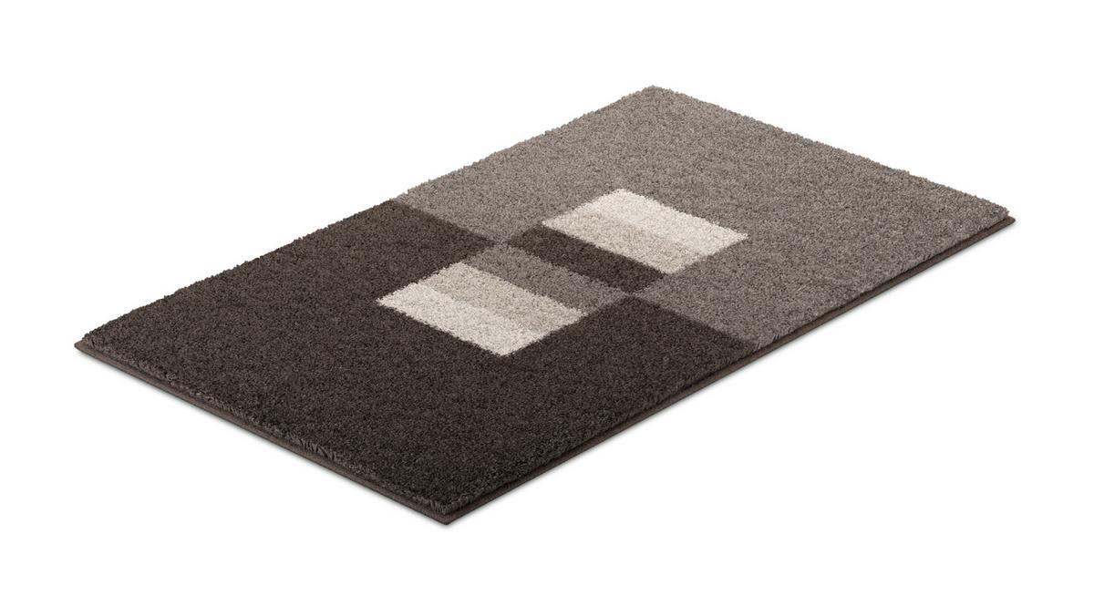 Badematte Flash - Taupe, Basics, Textil (65/115cm) - Grund