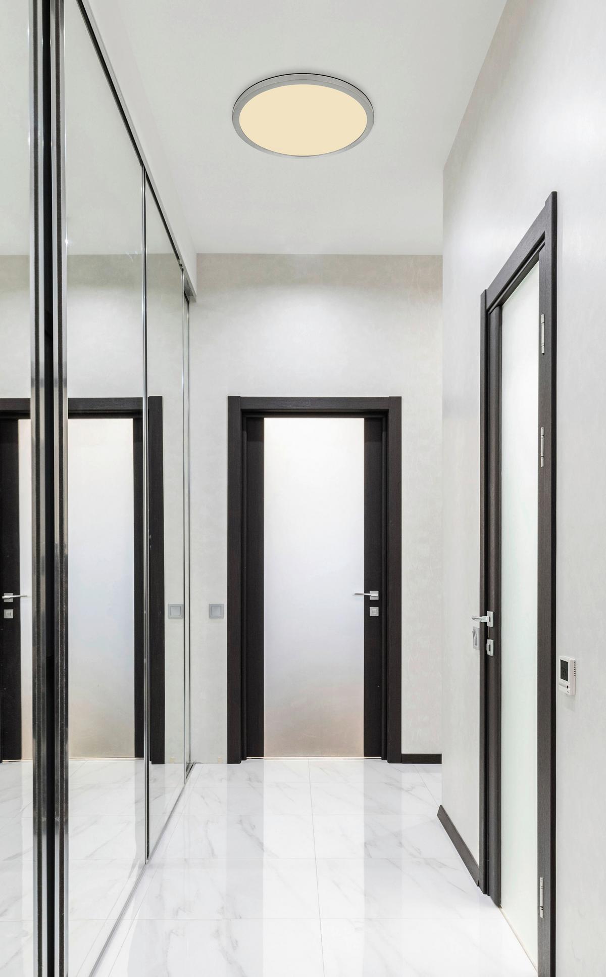 LED-Deckenleuchte 41562-18n - Opal/Weiß, KONVENTIONELL, Kunststoff (29,4/2,5cm) - Globo
