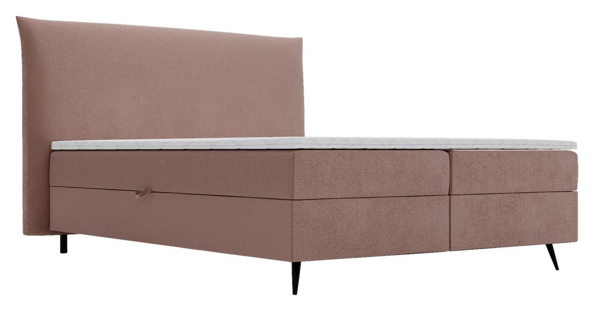 Boxbett Foxy Rostbraun - Rostfarben/Schwarz, Basics, Holz/Holzwerkstoff (180/200cm) - Livetastic