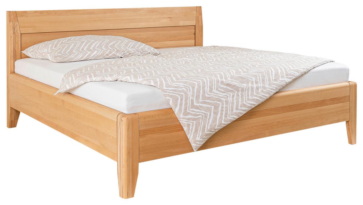 Bett Laura Naturfarben /kernbuche 160x200cm - Naturfarben/Kernbuche, MODERN, Holz (160/200cm) - MID.YOU