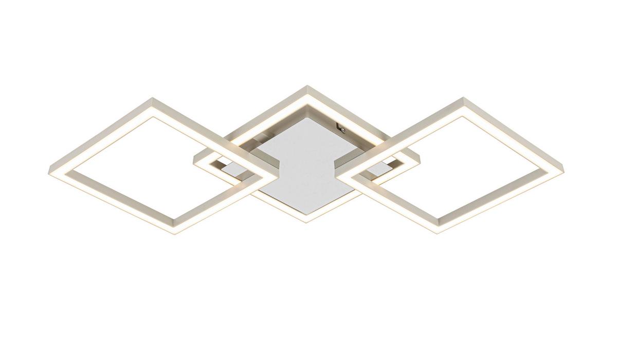 Led Mennyezeti Lámpa Nilya - krómszínű/homokszínű, Modern, műanyag/fém (63/27,5/4,5cm) - Luca Bessoni