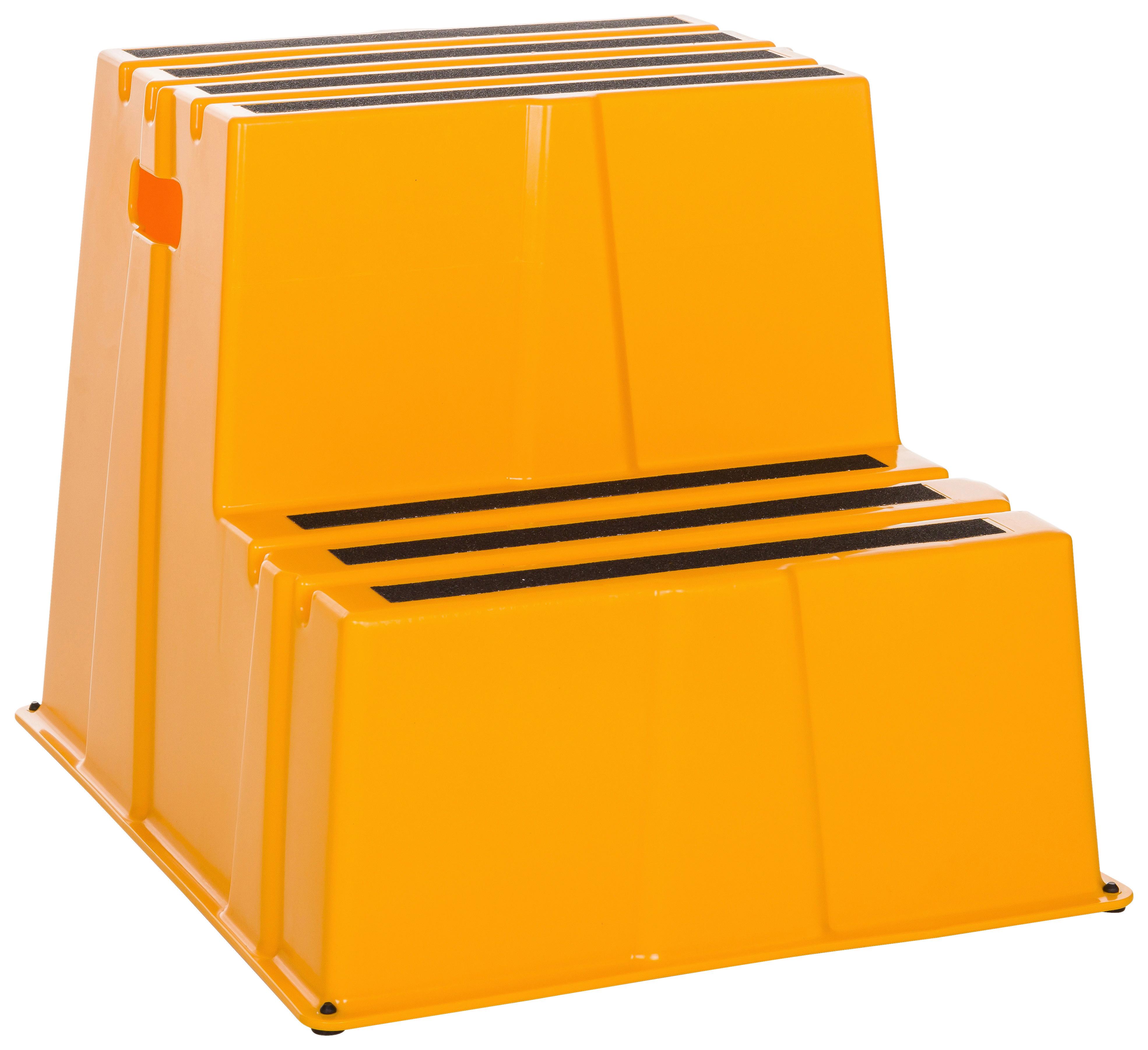 Tritthocker Tio-E2 - Gelb, Basics, Kunststoff (57/51/65cm) - MID.YOU