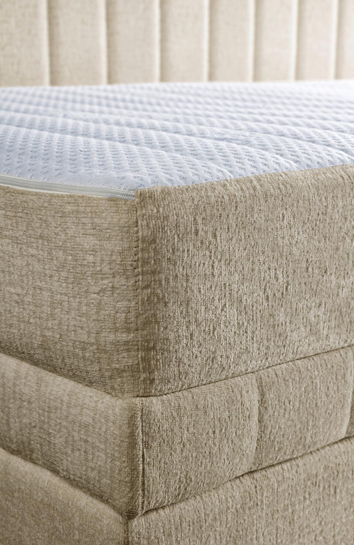 Schlafsofa Roma - Hellbraun/Schwarz, Design, Textil (212/83/99cm) - MID.YOU