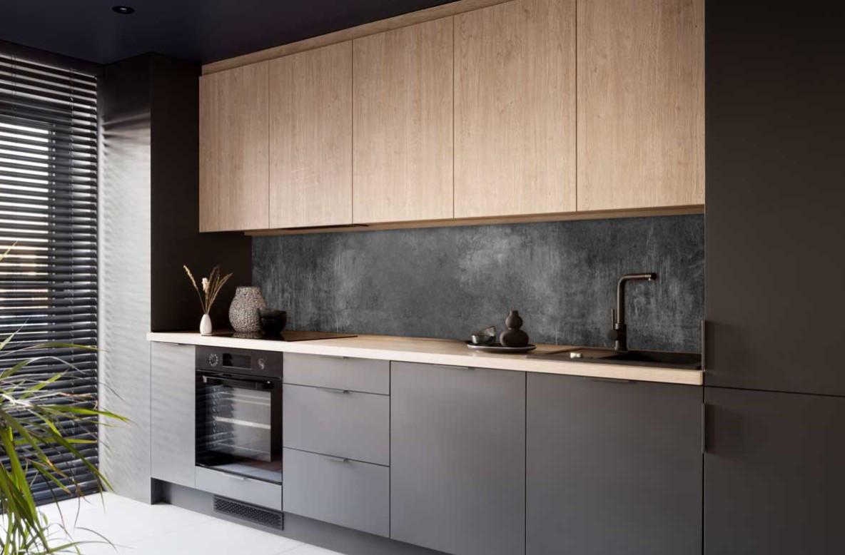 Nischenverkleidung M270sg - Dunkelgrau, MODERN, Kunststoff (220/56/0,6cm) - Fani