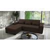 Ecksofa Classic Braun 175x270 cm - Schwarz/Braun, Design, Textil (175/270cm) - MID.YOU