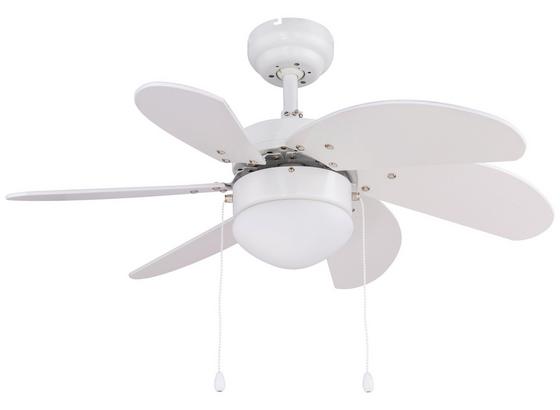 Deckenventilator Rivaldo D: 78 cm Weiß - Weiß, Basics, Glas/Holz (78/35cm) Deckenventilator Rivaldo D: 78 cm Weiß - Weiß, Basics, Glas/Holz (78/35cm)