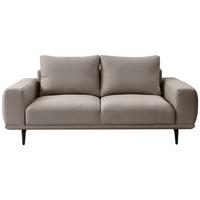 2-sitzer-sofa Selene Hellbraun, B: 202 Cm - Hellbraun/Schwarz, MODERN, Textil (202/89/115cm) - MID.YOU
