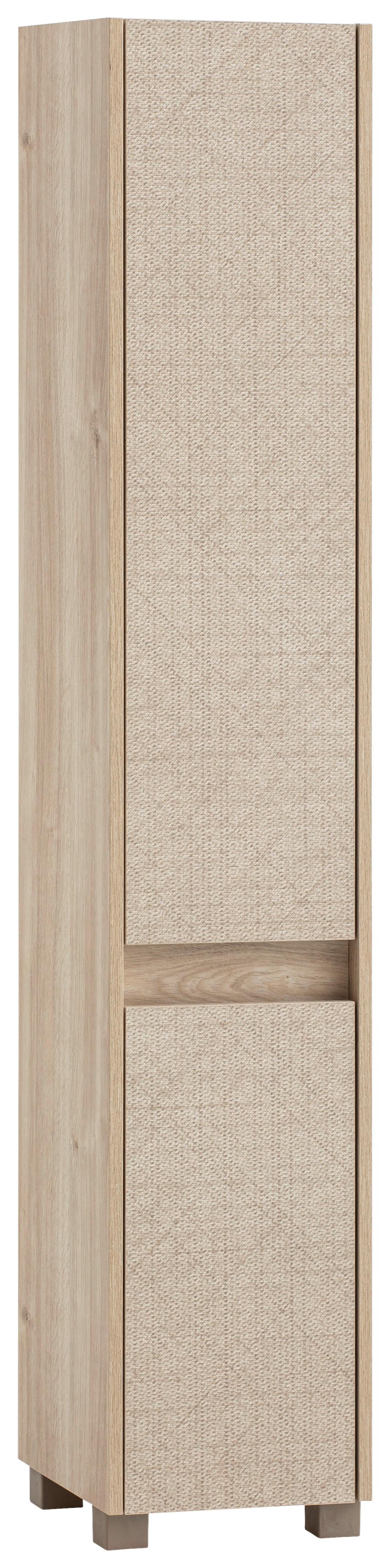 Hochschrank Sander Eichefarben B: 30,2cm - Eichefarben/Beige, MODERN, Holzwerkstoff (30,2/164,5/33cm) - MID.YOU