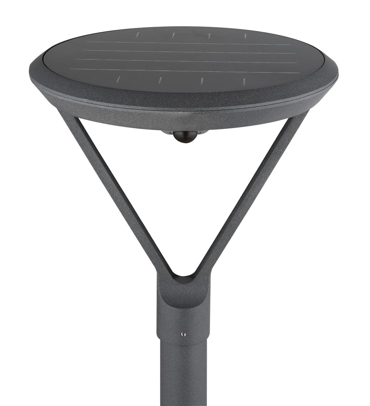 Solarleuchte 2150lm, 3000k - Klar/Silberfarben, Design, Glas/Kunststoff (31/204,7cm) - Globo