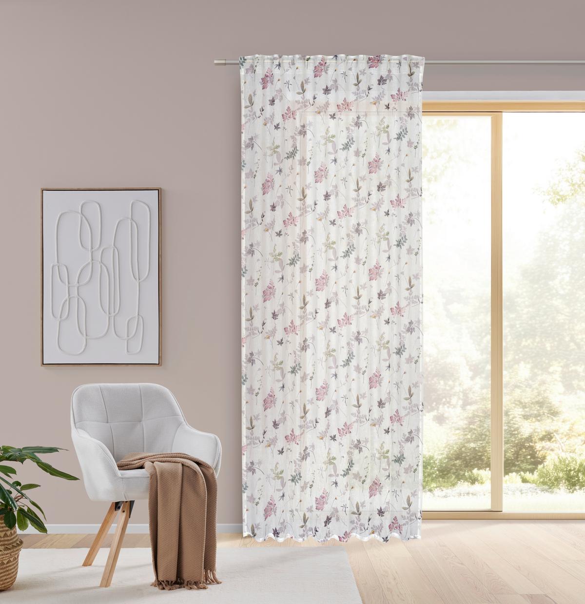 HOTOVÝ ZÁVES STEFFI - zelená, Romantik / Landhaus, textil (135/255cm) - Mömax