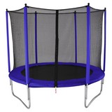 Trampolin Ø: 305cm mit Sicherheitsnetz Powerjump - Blau, MODERN, Kunststoff/Metall (305/265cm)