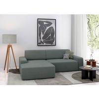 Ecksofa Wien, Grau S: 162x246 Cm - Schwarz/Grau, MODERN, Textil (162/246cm) - Trendmanufaktur