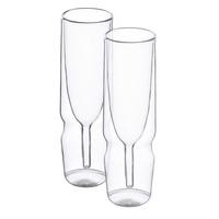 SKLENICE NA SEKT FUSION - čiré, Moderní, sklo - Premium Living