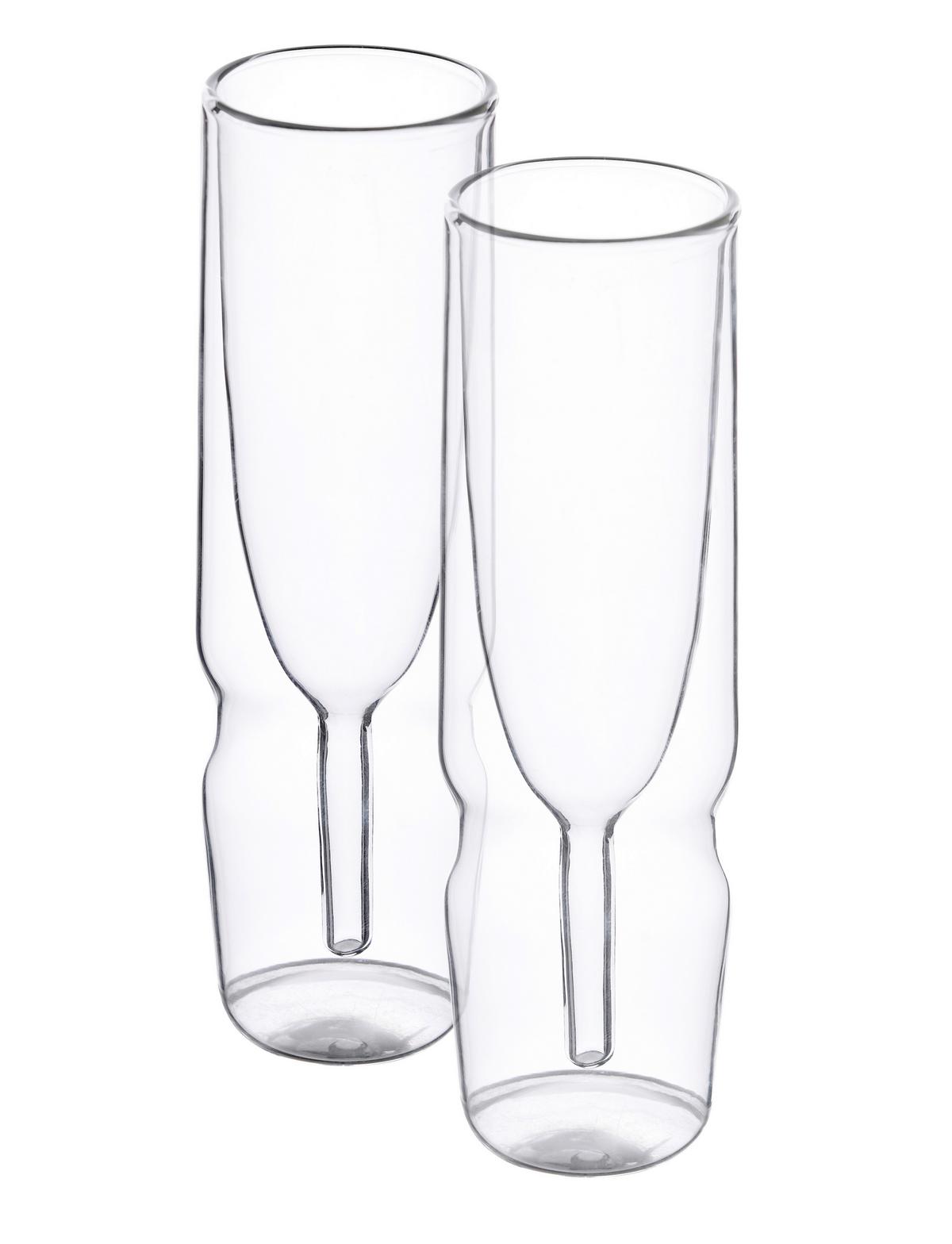 SKLENICE NA SEKT FUSION - čiré, Moderní, sklo - Premium Living