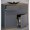 Kommode Salia Anthrazit/eiche Dekor B:100cm - Honigeiche/Anthrazit, Design, Holzwerkstoff (100/74/33cm) - MID.YOU