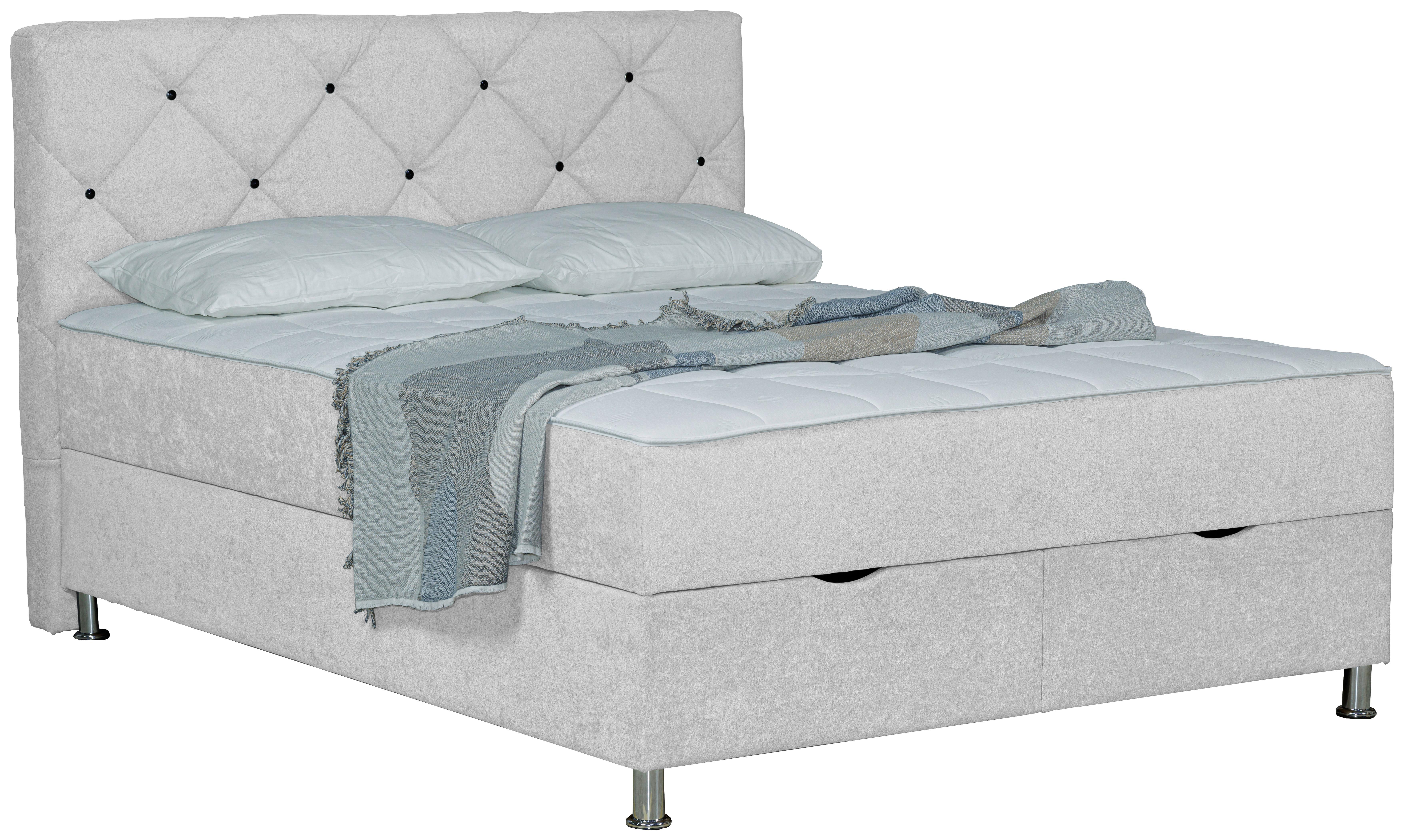 Box-ágy Black Diamond - natúr, Design, textil (160/200cm) - Modern Living